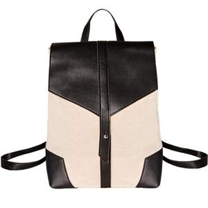 Deux Lux | Bags | Deux Lux Demi Backpack Cotton Canvas Black  display picture 3